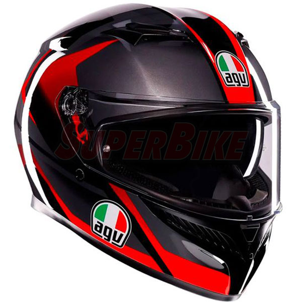 CASCO K3 COL 018 STRIGA BLACK GREY RED