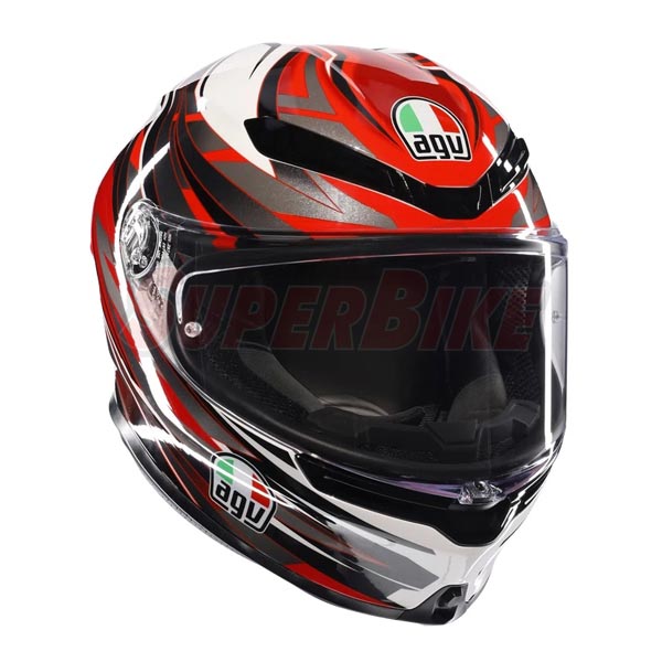 CASCO K6 COL 023 REEVAL WHITE RED GREY - Clicca l'immagine per chiudere